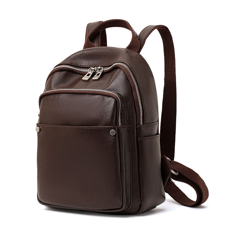 Genuine Cowhide,Smooth Soft Grain,Backpack,Women Anti Theft Convertible Bag,Backpack Carry,Hand Single Shoulder Carry,Daily Commute,Short Travel