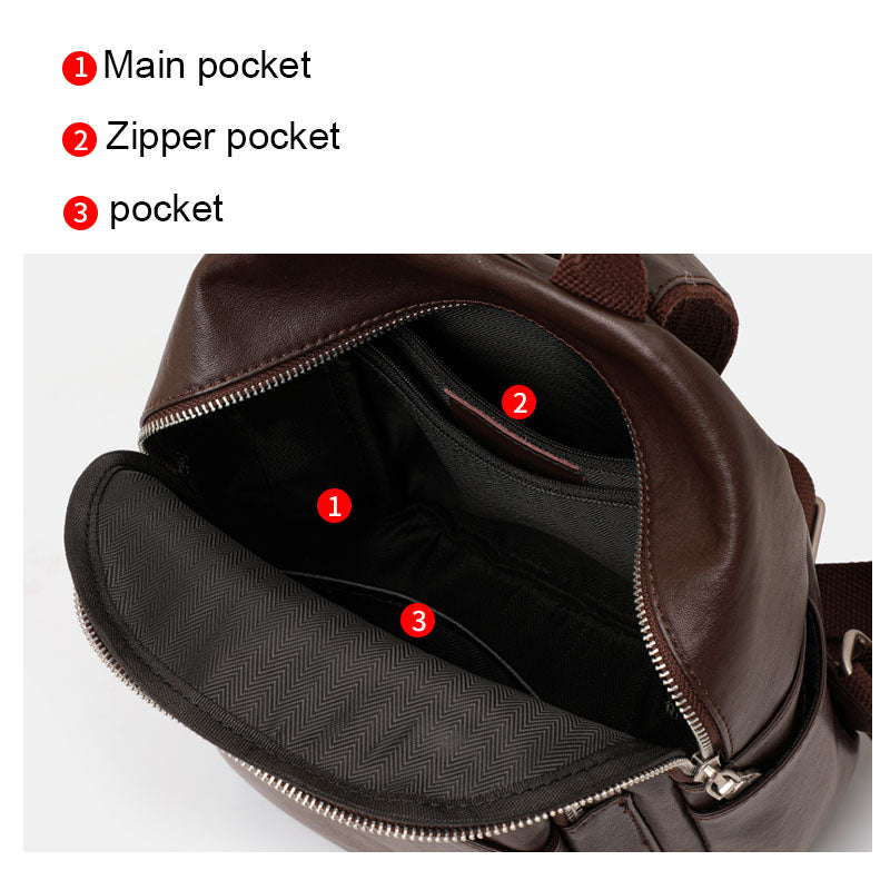 Genuine Cowhide,Smooth Soft Grain,Backpack,Women Anti Theft Convertible Bag,Backpack Carry,Hand Single Shoulder Carry,Daily Commute,Short Travel