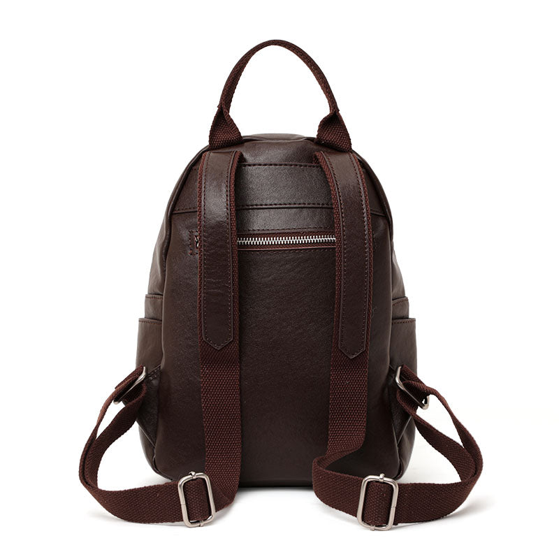 Genuine Cowhide,Smooth Soft Grain,Backpack,Women Anti Theft Convertible Bag,Backpack Carry,Hand Single Shoulder Carry,Daily Commute,Short Travel