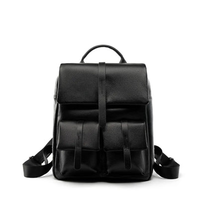 Genuine Cowhide New Women Backpack, Aidrani Fashion Leather Rucksack, Casual Shoulder Bag for Travel Work Daily Use