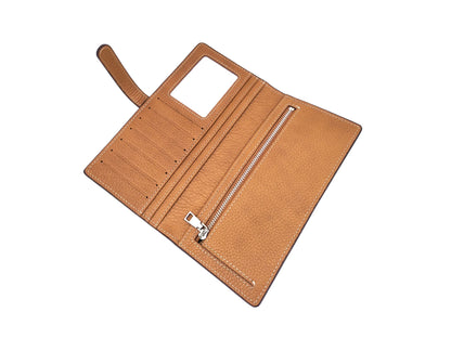 Genuine Cowhide Snake Print Wallet, Long Bifold Card Holder Purse, Aidrani Women Leather Clutch for Daily Use Travel Shopping