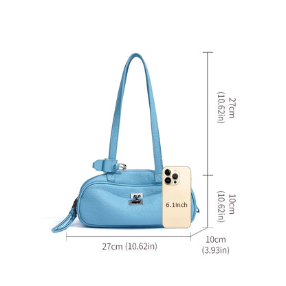 Fashionable and minimalist top layer cowhide women's crossbody bag, mother bag, women's shoulder bag, genuine leather women bag