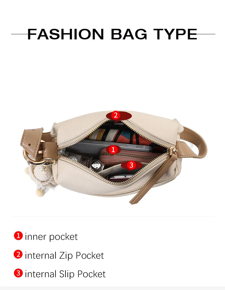 Aidrani New leather fashionable and versatile crossbody bag with high-end feel and light luxury.This year's popular underarm bag