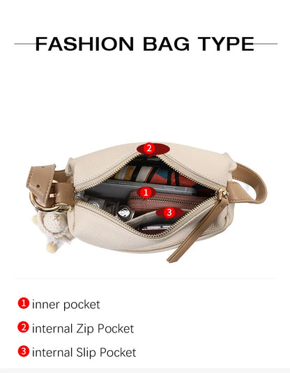 Aidrani New leather fashionable and versatile crossbody bag with high-end feel and light luxury.This year's popular underarm bag