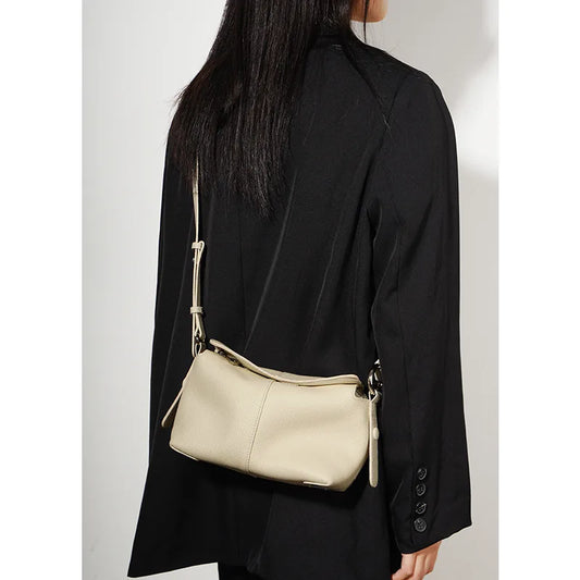 New underarm bag Aidrani top layer cowhide crossbody bag commuting women's versatile handbag genuine leather shoulder bag