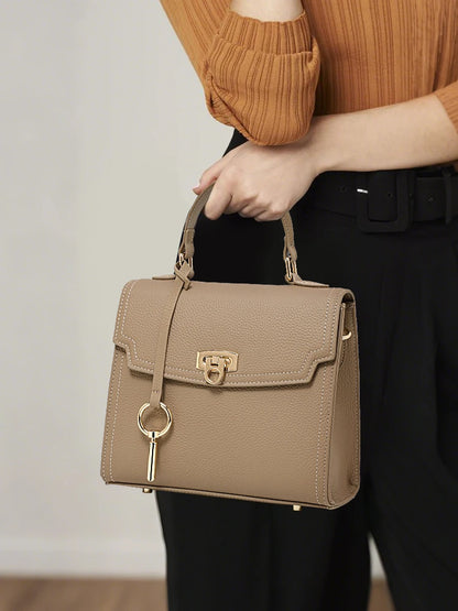 Aidrani Genuine Leather Women's Bag, Summer Top-Grain Cowhide Ladies' Bag, New Fashionable Tote & Crossbody Small Square Bag