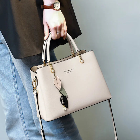 Aidrani New Genuine Leather Women's Bag, Versatile Handbag, Large Capacity Shoulder Bag, Fashion High-end Crossbody Commuter Bag