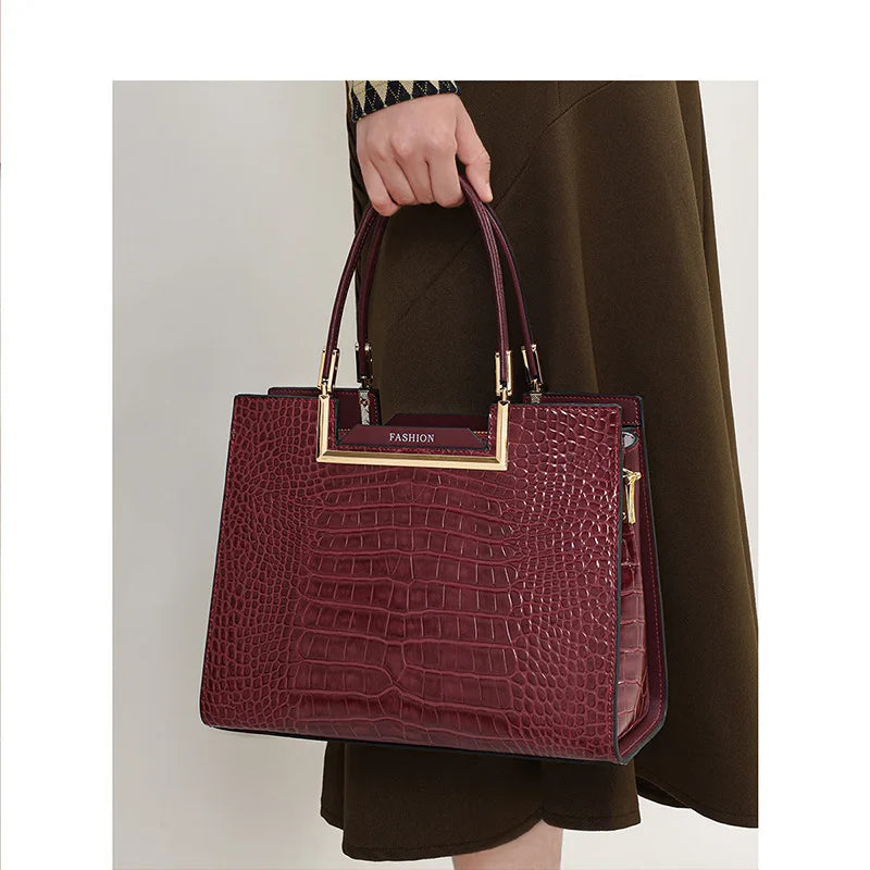 Aidrani New genuine leather women's bag crossbody bag, new Chinese style versatile high-end wedding bag, hand-held mother bag