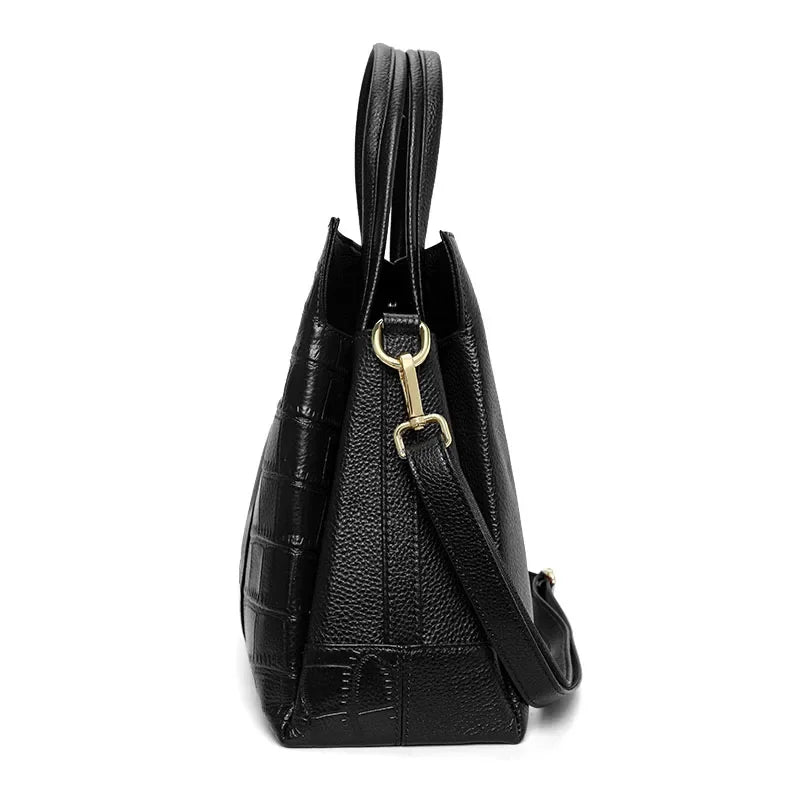 Aidrani 2026 New Stylish Genuine Leather Handbag for Mothers, Large Capacity Premium Leather Crossbody Bag for Women
