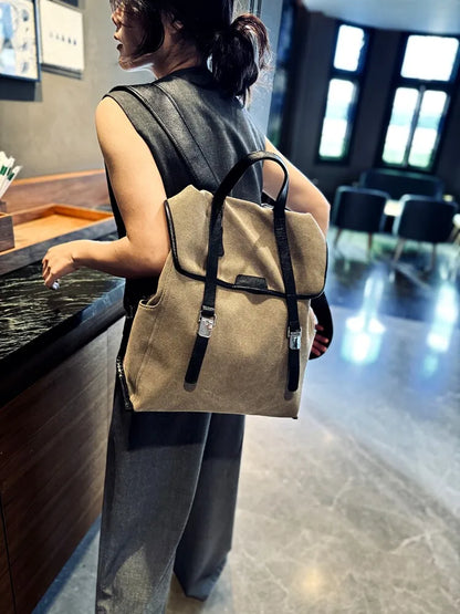 Genuine Cowhide New Women Backpack, Aidrani Fashion Leather Rucksack, Casual Shoulder Bag for Travel Work Daily Use