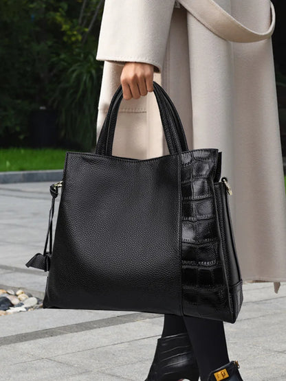 Aidrani 2026 New Stylish Genuine Leather Handbag for Mothers, Large Capacity Premium Leather Crossbody Bag for Women