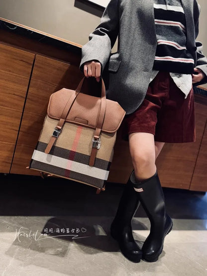 Genuine Cowhide New Women Backpack, Aidrani Fashion Leather Rucksack, Casual Shoulder Bag for Travel Work Daily Use