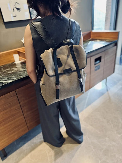 Genuine Cowhide New Women Backpack, Aidrani Fashion Leather Rucksack, Casual Shoulder Bag for Travel Work Daily Use