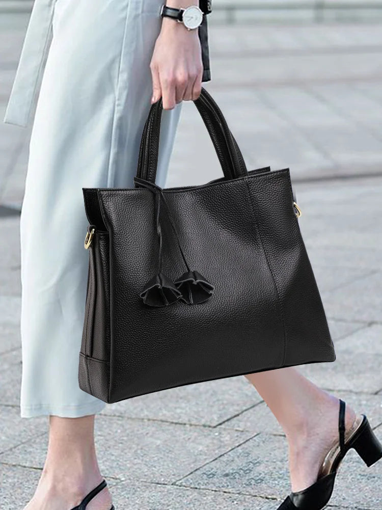 Aidrani 2026 New Style Fashion Genuine Leather Handbag for Middle-aged Women, Small Shoulder Bag & Crossbody Bag