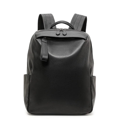 Aidrani First-Layer Cowhide Backpack Men's Large-Capacity Computer Bag Business Travel Leisure Travel Backpack