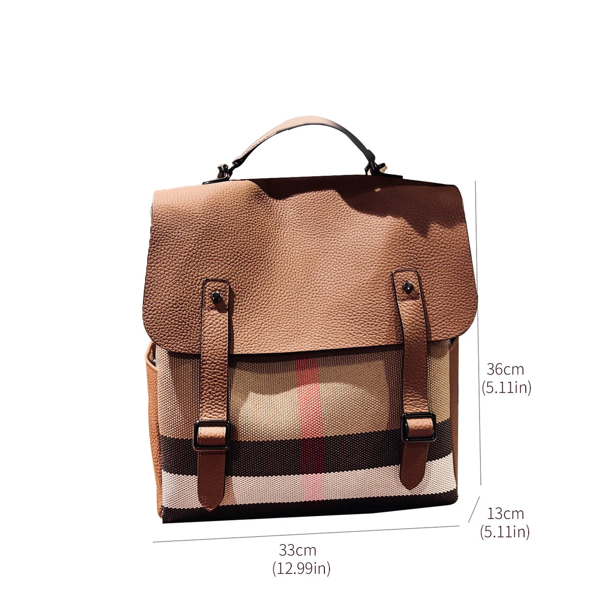 Genuine Cowhide New Women Backpack, Aidrani Fashion Leather Rucksack, Casual Shoulder Bag for Travel Work Daily Use