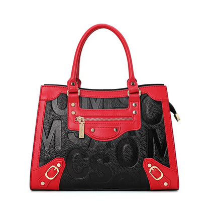 Aidrani 2026 High-End Women's Genuine Leather Cowhide Tote Bag Letter Design Underarm Shoulder Bag Fashion Accessory