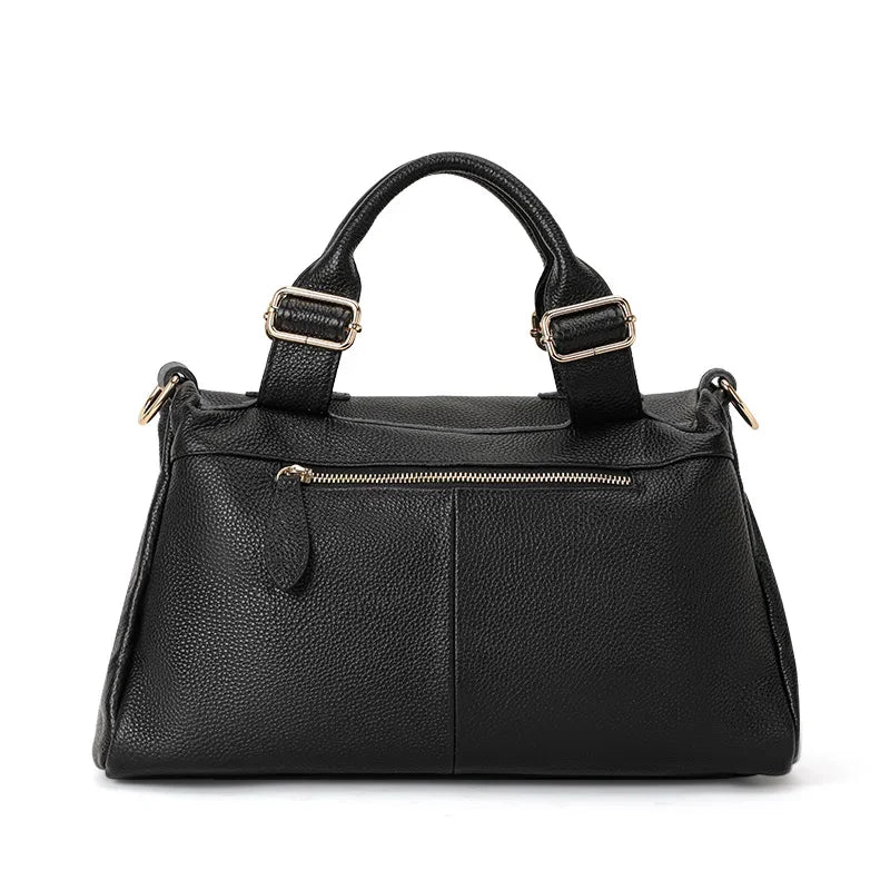 Aidrani 2026 New Arrival Genuine Leather Women's Bag, Fashion Leopard Print Crossbody Bag, Cowhide Handbag, Large Ladies Purse