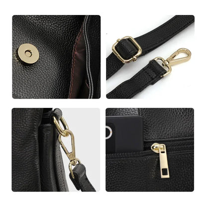 Aidrani 2026 New Style Fashion Genuine Leather Handbag for Middle-aged Women, Small Shoulder Bag & Crossbody Bag