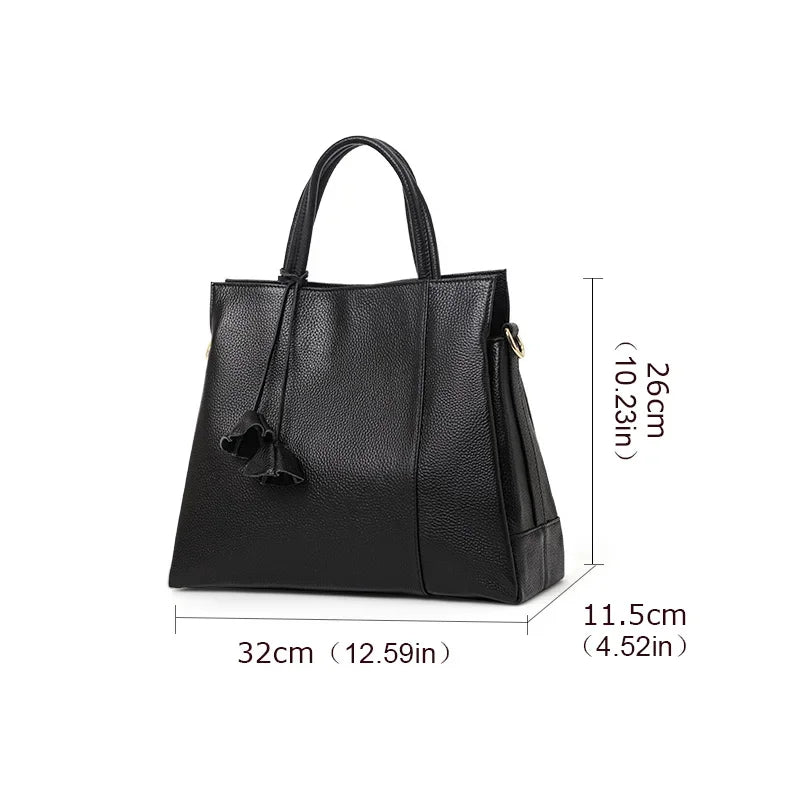 Aidrani 2026 New Style Fashion Genuine Leather Handbag for Middle-aged Women, Small Shoulder Bag & Crossbody Bag