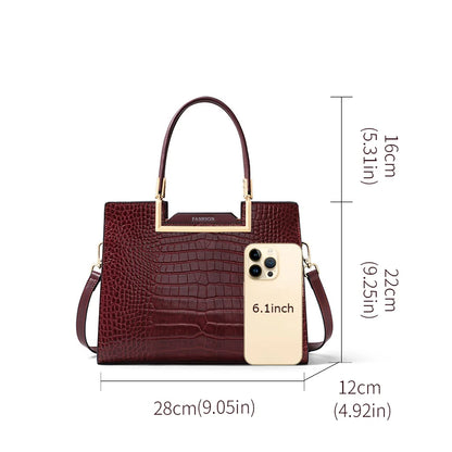 Aidrani New genuine leather women's bag crossbody bag, new Chinese style versatile high-end wedding bag, hand-held mother bag