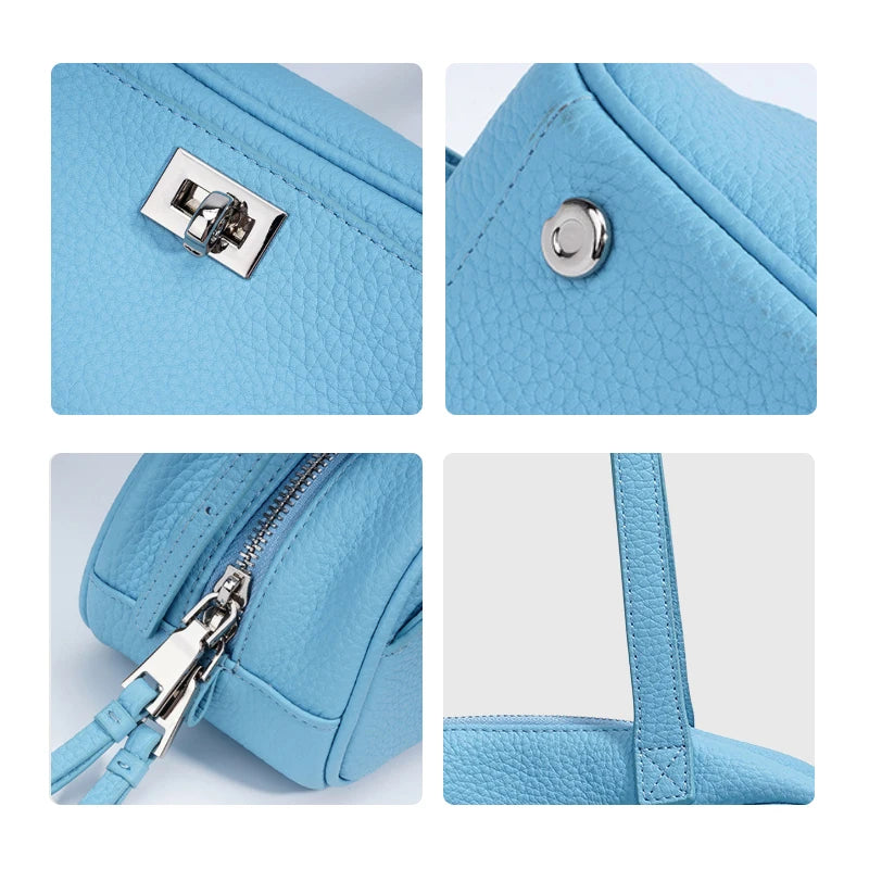 Fashionable and minimalist top layer cowhide women's crossbody bag, mother bag, women's shoulder bag, genuine leather women bag