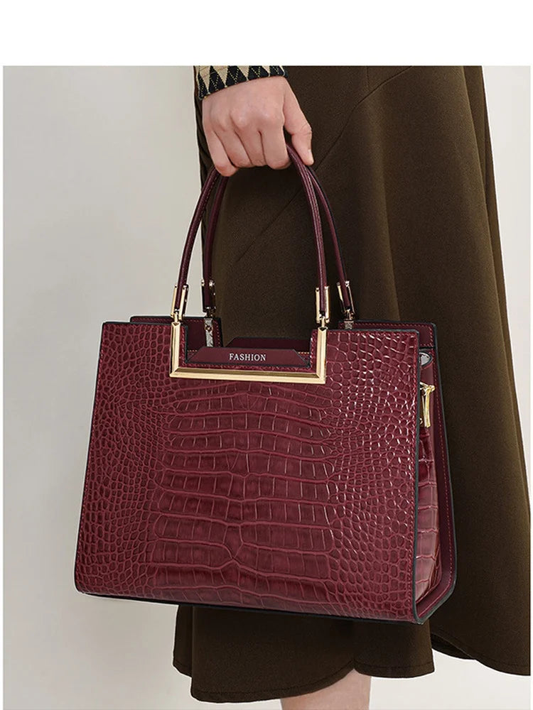 Aidrani New genuine leather women's bag crossbody bag, new Chinese style versatile high-end wedding bag, hand-held mother bag