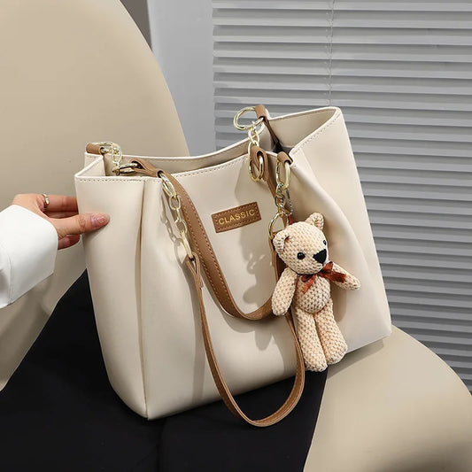 Aidrani Real Leather Large Capacity Hot Sale Bag, High-end Tote Bag, Hand & Shoulder Bag, New Commuter Bag