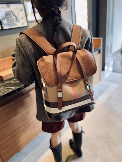 Genuine Cowhide New Women Backpack, Aidrani Fashion Leather Rucksack, Casual Shoulder Bag for Travel Work Daily Use