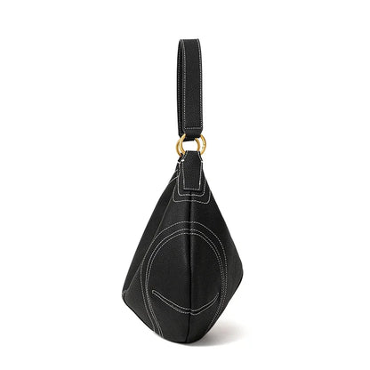Aidrani 2026 New Style Leather Crescent Underarm Bag for Women, Large-Capacity Versatile Commuter Shoulder Bag for Mothers