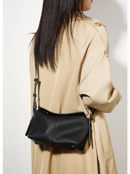 New underarm bag Aidrani top layer cowhide crossbody bag commuting women's versatile handbag genuine leather shoulder bag